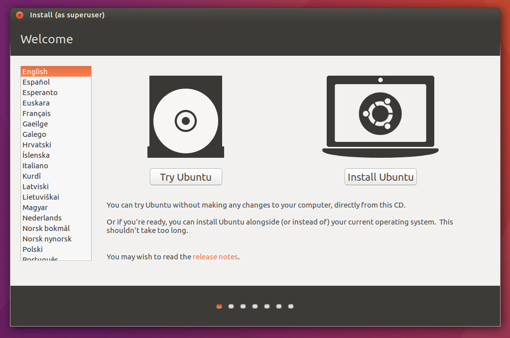 Ubuntu Try Ubuntu